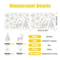 Rainbow butterfly window film with tree and deer static stickers measuring 30x20cm - LS23010 Christmas Snowflakes / 20x30cm*2 Sheets