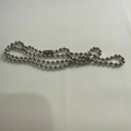 Collana a sfere d'argento lucido con chiusura cilindrica a incastro per gioielli - Catena a sfere d'argento da 3,0 mm 50 cm