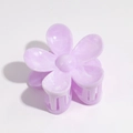 Elegant lavender floral hair claw clip with marble texture for a stylish updo look - Purple Flower