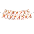 Western cowboy horse and flower theme Happy Birthday banner for party decoration - Banner (1 PC)