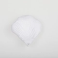 Artificial silk rose petals in pure white finish with realistic leaf vein texture - White