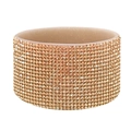 Sparkling champagne gold rhinestone silicone cup sleeve with brilliant diamond texture - Champagne Gold Rhinestone/Champagne Gold Glitter Sleeve