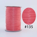 Pink waxed cord spool #135 for DIY jewelry making with a close-up texture view - 135 / 1.0mm 160m