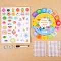 Educational shapes matching game with colorful puzzle cards and velcro stickers for kids - New Style 2-Shape Recognition