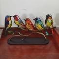 5 Birds Ornament / Acrylic