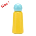Gourde isotherme 350ml en acier inoxydable jaune avec bouchon rond bleu - Bleu Azur & Jaune