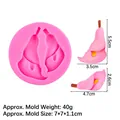 Moule marguerite en silicone rose pour décoration gâteau et artisanat résine - 2# Calla Lys / Rose