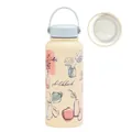 Detail of 1L insulated sports bottle with ceramic coated SUS304 stainless steel liner - Cream Style 22A