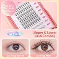 LMLTOP Fishtail False Eyelashes SY913-C Set with 9-11mm Upper and Lower Lashes - SY913-C Flower Fairy (Upper & Lower)