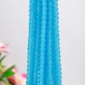 Strand of 8mm round blue glass beads for DIY jewelry making and handmade crafts - 22# Solid Blue Jade Beads