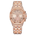 Orologio da uomo in oro rosa con diamanti e quadrante con numeri romani - Oro rosa
