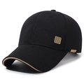 Berretto da baseball nero con logo a sigillo cinese e ricamo sportivo dettagliato - Regolabile / Nero