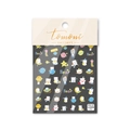 Cute astronaut bear nail art stickers with stars and planets for DIY nail decoration - Dreaming Space Bear (to1372)