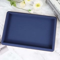 Navy blue rectangular jewelry display tray in premium matte finish for accessories - Empty Tray Dark Blue