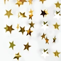 Glittery gold star and circle garland bunting for elegant birthday party wall decoration - 4 Meters / Mirror Gold Star Garland