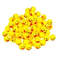 Bulk yellow starry sky elastic bouncy ball with cartoon duck face for vending machines - 25mm / Duck Bouncy Ball