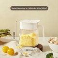 Pot à épices blanc crème, récipient en verre de 300ml avec couvercle hermétique - Bocal à Épices Hermétique | Blanc Crème (300ml)