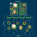 Pegatinas de Navidad con Papá Noel, muñeco de nieve y alce para decorar escaparates - 45*60cm