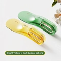Set of 2 mattress lifter tools in yellow and dark green with ergonomic striped handles - 2PCS / Bright Yellow/Dark Green