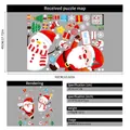 Weihnachtsmann und Schneemann elektrostatische Fensteraufkleber für festliche Glasdeko - YCSD044 (Statisch Kleberfrei) / 45x60cm