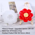 Hibiskusblüte Silikonform für Kerzenherstellung mit Maßen 93x41mm Modell ZW-301 - Hibiskus ZW-301