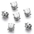Macro shot of silver alarm clock shaped CCB spacer beads with engraved numeric clock face - Silver Style 11 (Clock)