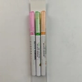 Three-pack curve line color highlighters in pink, green, and orange for journaling - Curve Line Outline Pens (3 Pack)