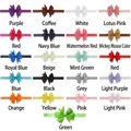 Detalle de la colección de 21 diademas de colores para bebés con lazos de tela suave - Color aleatorio