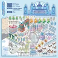 Harbin Stadt 3D DIY Miniatur Stadt Aufkleber Set aus PET mit winterlichen Sehenswürdigkeiten - Begegnung Harbin