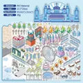 Harbin city 3D DIY miniature city scenery sticker set with PET material and winter landmarks - Encounter Harbin