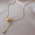 Large and Small Beads Gold
