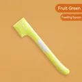 Fruit green pet feeding spoon with cat design and non-slip handle for cat and dog cans - Fruit Green Spoon