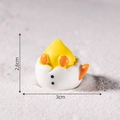 Miniature yellow chick hatching from eggshell, tiny creative micro landscape decoration - 11# Hatching Chick