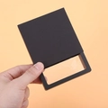 Slim matte black jewelry sleeve for pe film floating box packaging held in hand - Cardboard Sleeve/Push-Pull Box / 7*7*2cm / Black
