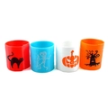 Halloween rainbow spring toy set with pumpkin, skull, and black cat patterns for kids - Halloween Series (Random Mixed)