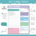Kleurrijke dagplanner notitieblok met 60 vellen inclusief habit trackers en doelen - JH002 Afscheurbare Dagplanner (60 Vellen)