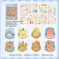Fairy tale kingdom 3D scene stickers set with 12 PET and paper sheets for DIY micro scenery - Fairy Tale Kingdom Collection