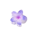 Elegant purple gradient flower hair claw clip with a resin finish for women - Gradient Purple - 4cm