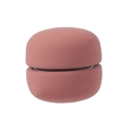 Matte clay red magnetic scarf clip with a smooth macaron shape for secure styling - Matte Brick Red