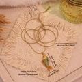 Long collier pendentif carpe koi vintage en acier inoxydable doré sur fond beige - Style Poisson Texturé Stéréo (6#)