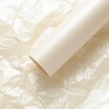 Cream pearlized tissue paper for flower wrapping with elegant metallic luster texture - Thickened Pearlescent Sydney Paper [White Chocolate]