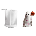 Ghost with boo pumpkin silicone mold for Halloween candle DIY craft 3.11in height - Ghost Lifting Pumpkin