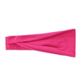 Elastic fuchsia yoga headband for sports and running in high-quality knit fabric - Hot Pink