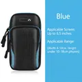 Fascia sportiva blu impermeabile con doppia cerniera per smartphone fino a 6,5 pollici - Fascia da Braccio Cielo Stellato Blu