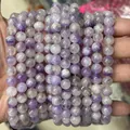 Natural purple phantom quartz round beads strands for DIY jewelry making and bracelets - Natural Purple Super Seven