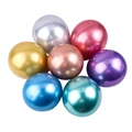 Glossy 10 inch metallic latex balloons in assorted colors for birthday and wedding party decor - Standard Type / Mixed Metallic