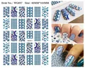Detail view of Evil Eye nail art stickers WG897 with product dimensions 80mm x 103mm - WG897