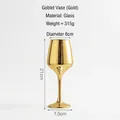 Modern gold goblet glass vase with reflective finish for living room luxury decor - Goblet Vase / Gold