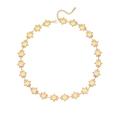 Collana in acciaio inossidabile dorato con maglie a forma di stella e chiusura a moschettone - 2#Stella