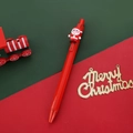 Weihnachts-Gelschreiber in festlichem Rot mit einer niedlichen Weihnachtsmannfigur - Weihnachtsmann / Rot